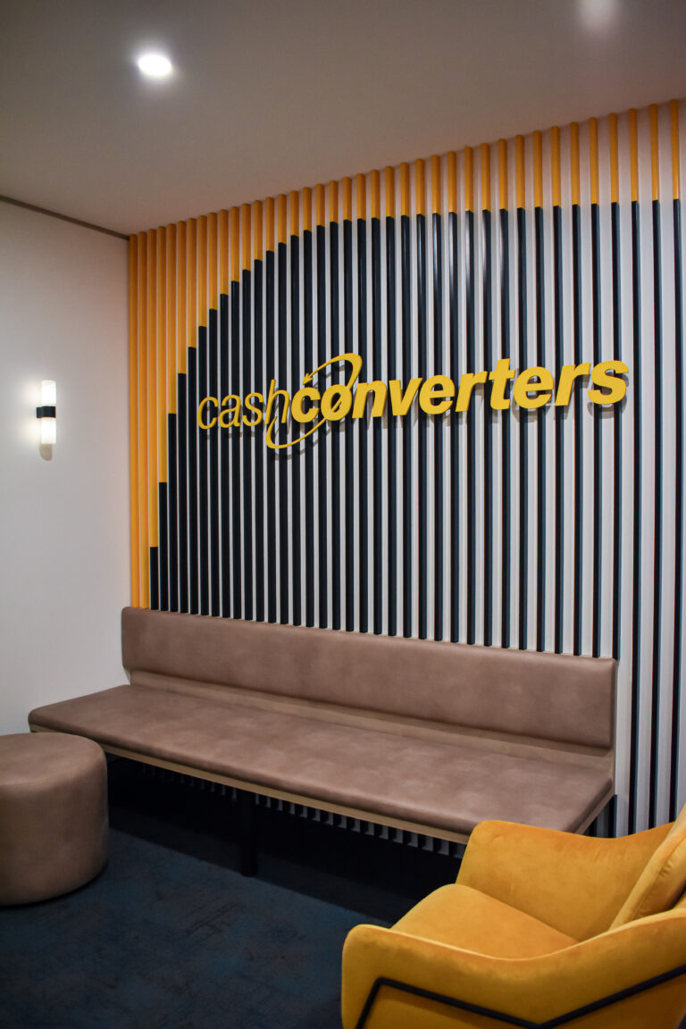 foyer with the logo cash converters