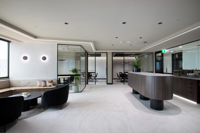 reception area for an office