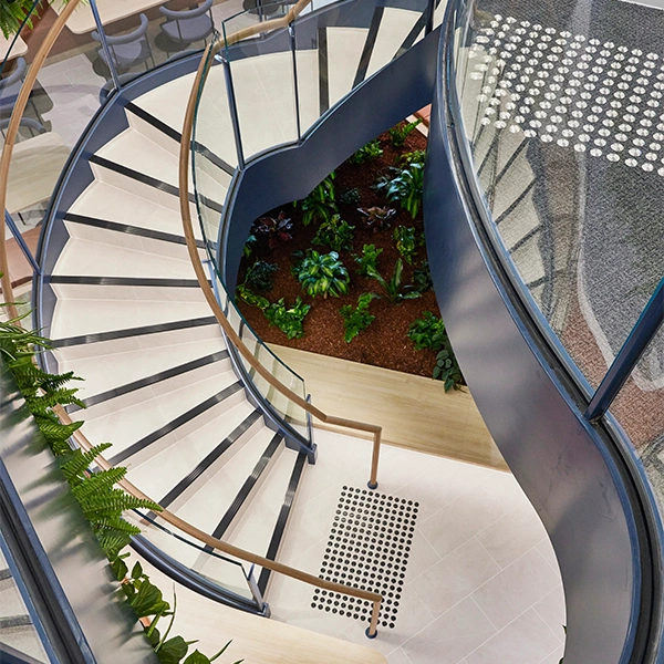 office spiral stairwell