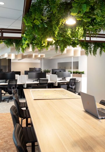 large open plan office space